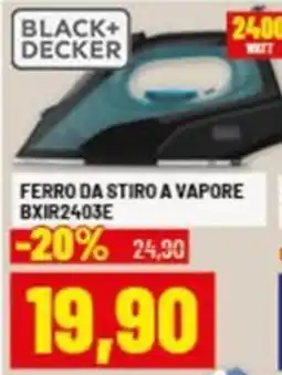 Risparmio Casa BLACK+ DECKER FERRO DA STIRO A VAPORE BXIR2403E offerta