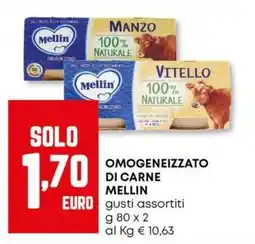 Panorama Omogeneizzato di carne MELLIN offerta