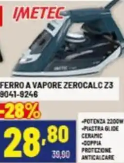Risparmio Casa IMETEC FERRO A VAPORE ZEROCALC Z3 9041-9246 offerta