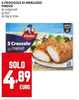 Panorama 5 croccole di merluzzo FINDUS offerta