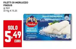 Panorama Filetti di merluzzo FINDUS offerta