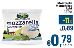 Qui Discount Mozzarella Montefelice light offerta