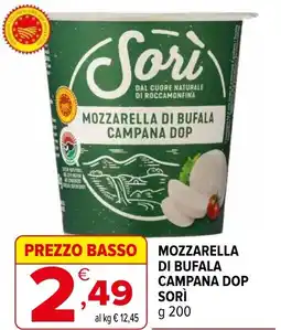 Iperal Mozzarella di bufala campana SORI offerta
