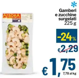 Qui Discount Gamberi e zucchine surgelati offerta