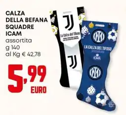 Panorama Calza della befana squadre ICAM offerta