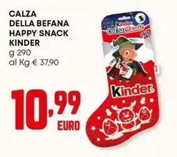 Panorama Calza della befana happy snack kinder offerta