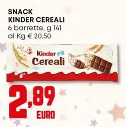 Panorama Snack kinder cereali offerta
