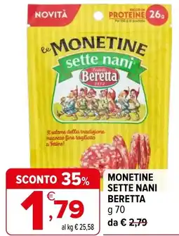 Iperal Monetine sette nani BERETTA offerta