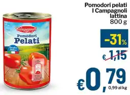 Qui Discount Pomodori pelati I Campagnoli lattina offerta