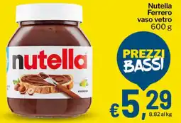 Qui Discount Nutella Ferrero vaso vetro offerta