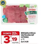 Iperal Bresaola della valtellina igp CITTERIO da offerta