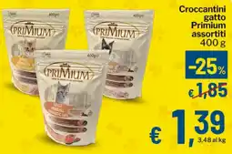 Qui Discount Croccantini gatto Primium offerta
