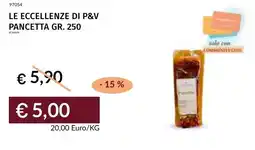 Prezzemolo e Vitale Le eccellenze di p&v pancetta offerta