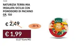 Prezzemolo e Vitale Naturizia terra mia insalata sicilia con pomodoro di pachino offerta