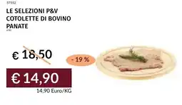 Prezzemolo e Vitale Le selezioni p&v cotolette di bovino panate offerta