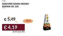 Prezzemolo e Vitale Agriform grana padano riserva offerta