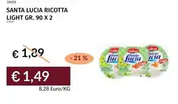 Prezzemolo e Vitale Santa lucia ricotta light offerta