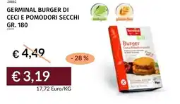 Prezzemolo e Vitale Germinal burger di ceci e pomodori secchi offerta