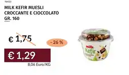 Prezzemolo e Vitale Milk kefir muesli croccante e cioccolato offerta