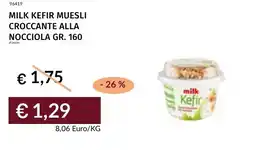 Prezzemolo e Vitale Milk kefir muesli croccante alla nocciola offerta