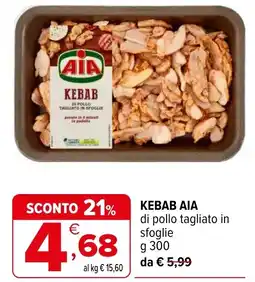 Iperal KEBAB AIA di pollo tagliato in sfoglie offerta