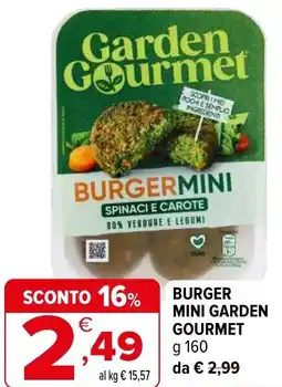 Iperal Burger mini GARDEN GOURMET offerta