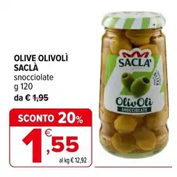 Iperal Olive olivolì SACLÀ snocciolate offerta
