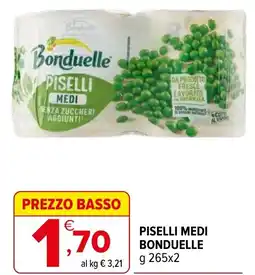 Iperal Piselli medi BONDUELLE offerta