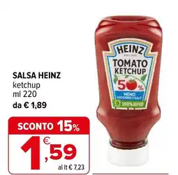 Iperal Salsa HEINZ ketchup offerta