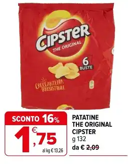 Iperal Patatine the original CIPSTER offerta