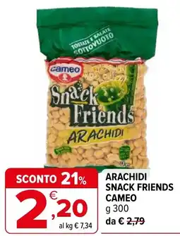 Iperal Arachidi snack friends CAMEO offerta