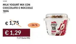 Prezzemolo e Vitale Milk yogurt mix con cioccolato e nocciole offerta