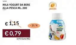 Prezzemolo e Vitale Mila yogurt da bere alla pesca offerta