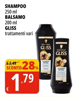 Tigros Shampoo - balsamo GLISS offerta