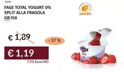 Prezzemolo e Vitale Fage total yogurt 0% split alla fragola offerta