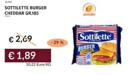 Prezzemolo e Vitale Sottilette burger cheddar offerta
