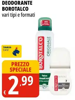 Tigros Deodorante BOROTALCO offerta