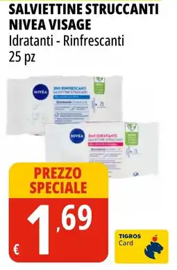 Tigros Salviettine struccanti nivea visage offerta