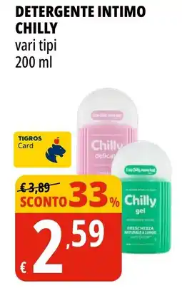 Tigros Detergente intimo CHILLY offerta