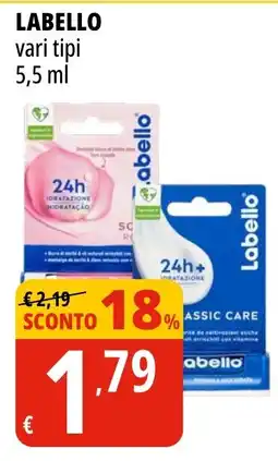 Tigros Labello offerta