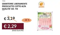 Prezzemolo e Vitale Granterre liberamente prosciutto cotto alta qualita' offerta