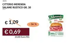 Prezzemolo e Vitale Citterio merenda salame rustico offerta