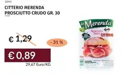 Prezzemolo e Vitale Citterio merenda prosciutto crudo offerta