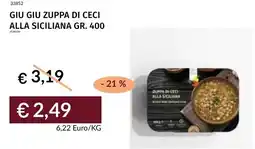 Prezzemolo e Vitale Giu giu zuppa di ceci alla siciliana offerta