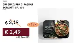 Prezzemolo e Vitale Giu giu zuppa di fagioli borlotti offerta