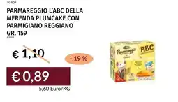 Prezzemolo e Vitale Parmareggio l'abc della merenda plumcake con parmigiano reggiano offerta