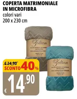 Tigros Coperta matrimoniale in microfibra offerta