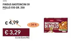 Prezzemolo e Vitale Findus bastoncini di pollo offerta