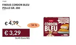 Prezzemolo e Vitale Findus cordon bleu pollo offerta
