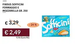 Prezzemolo e Vitale Findus sofficini formaggio e mozzarella offerta